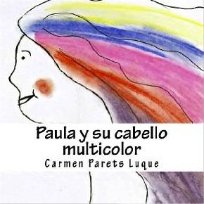 foto Paula y su cabello multicolor