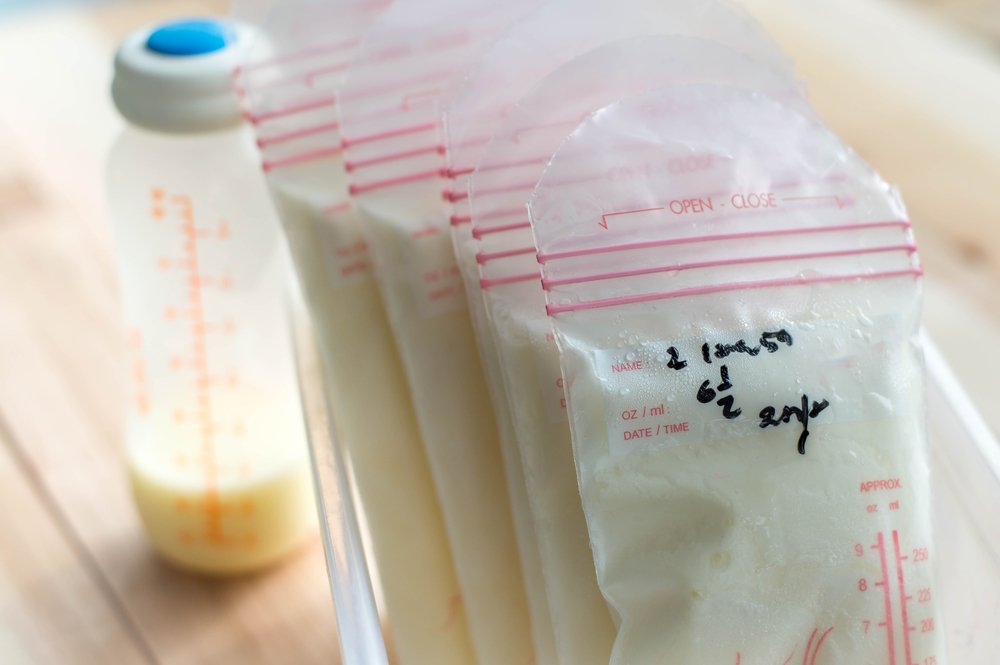 bolsas de leche materna congelada
